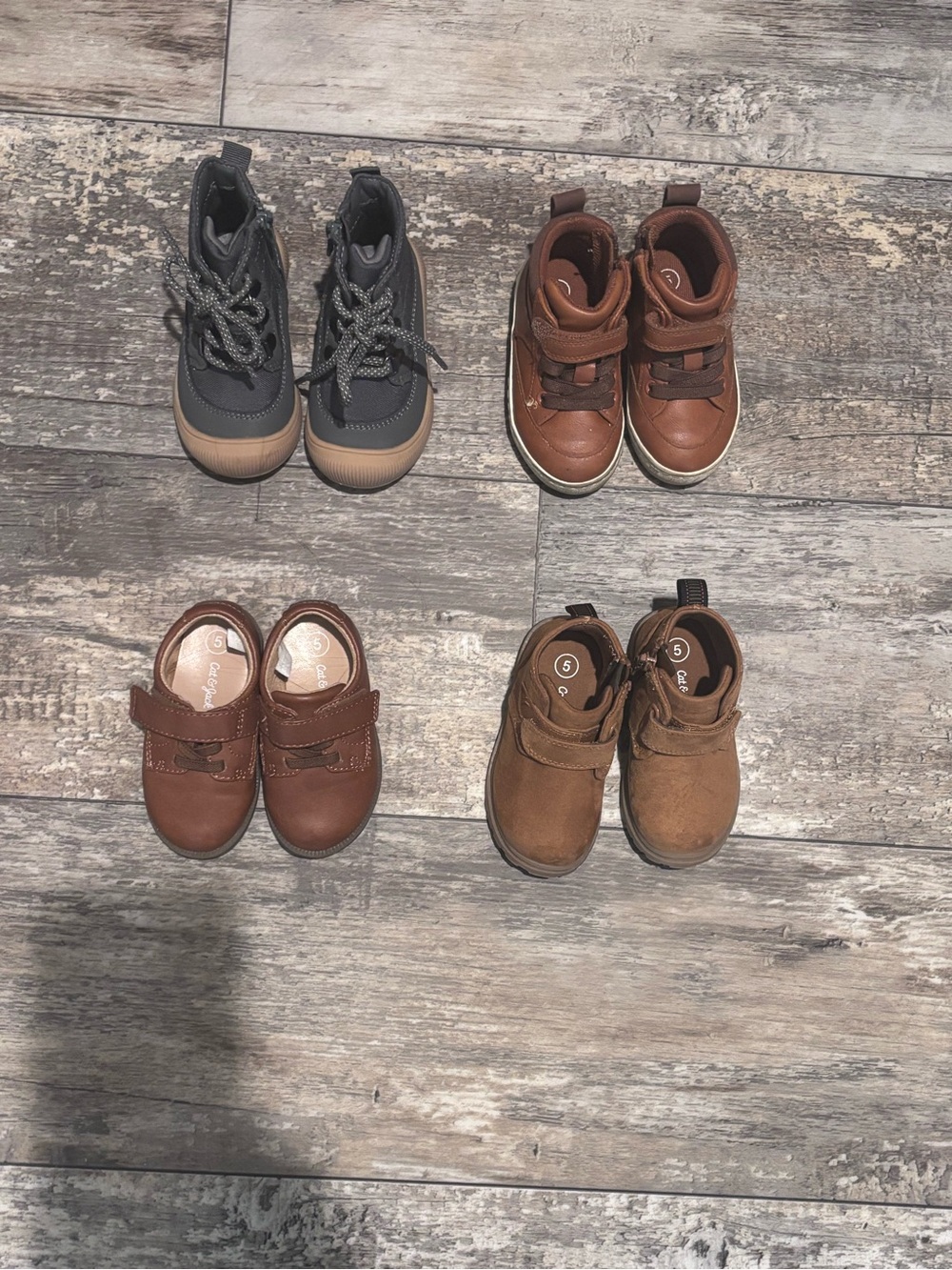 Boy’s Cat & Jack Shoe Lot- Toddler Size 5- 4 Pairs